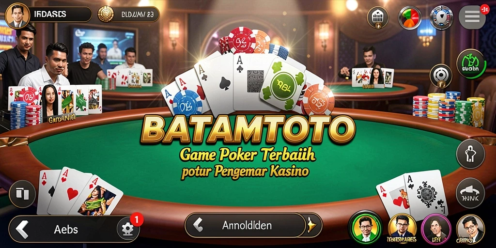 Gameplay seru BATAMTOTO dengan meja Poker yang dinamis.