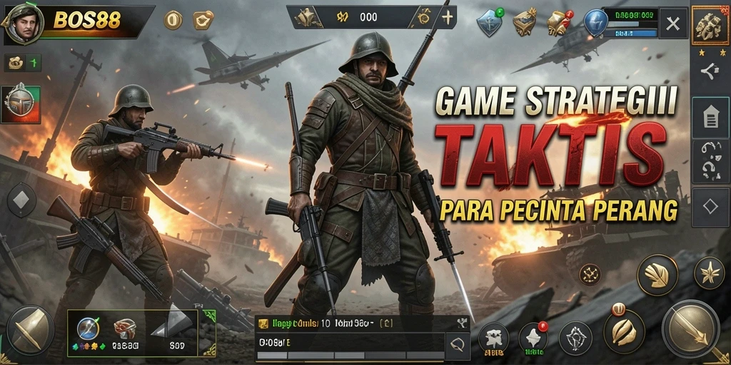Tampilan gameplay strategis BOS88 yang menegangkan dan dinamis.