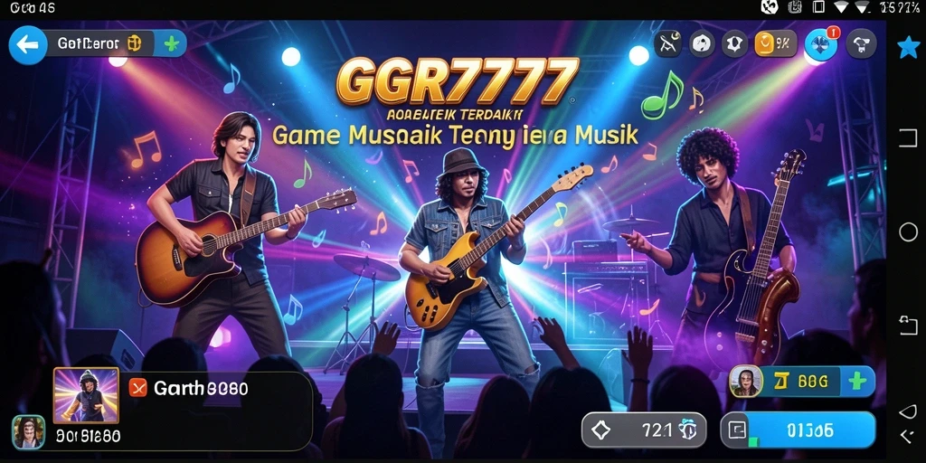 Screenshot gameplay GGR7777 menampilkan aksi bermain musik yang seru.
