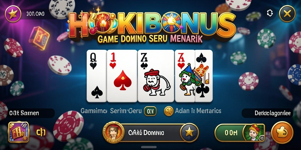 Screenshot gameplay HOKIBONUS yang menampilkan suasana permainan Domino.
