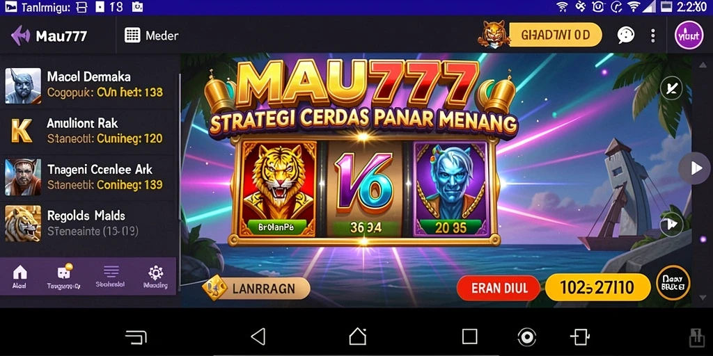 Tampilan gameplay MAU777 yang memperlihatkan strategi dalam aksi.