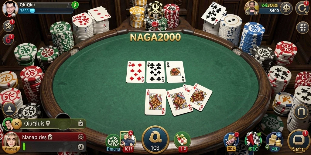 Gameplay QiuQiu yang mendebarkan dan interaktif di NAGA2000.