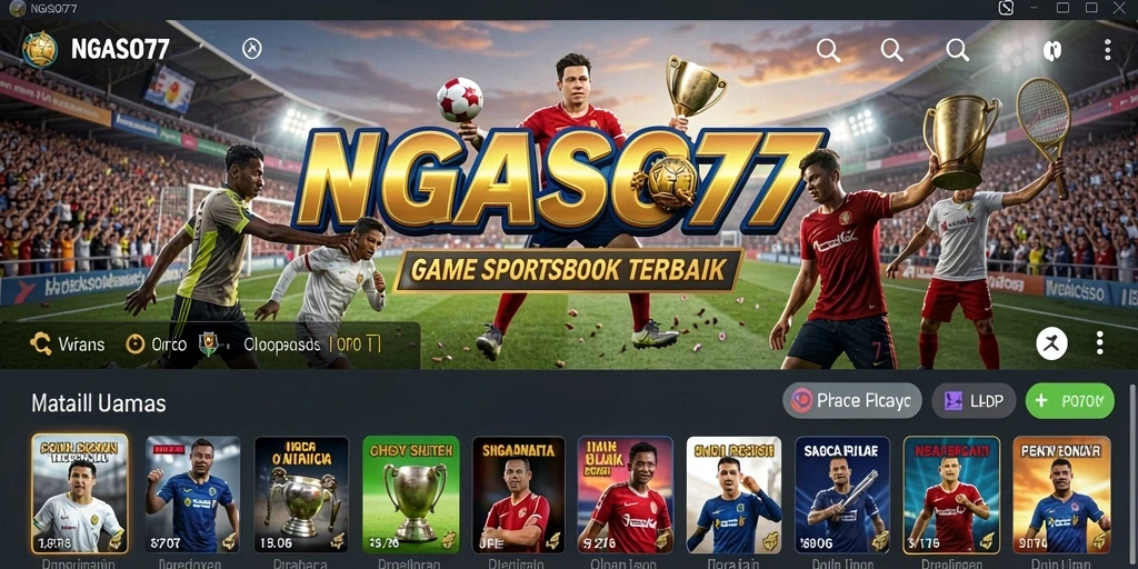 Tangkapan layar NGASO77 menampilkan fitur taruhan olahraga yang menarik.