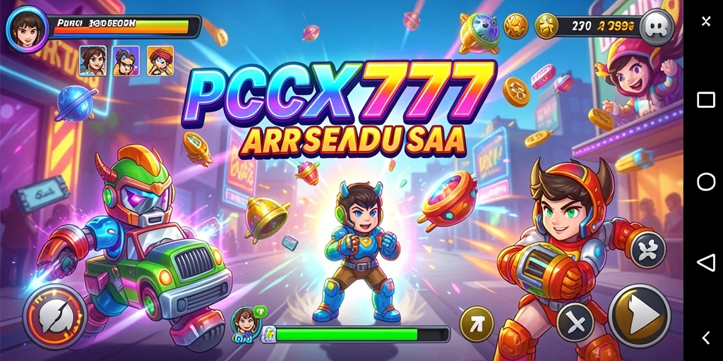 Screenshot utama PCX777 menampilkan gameplay seru dan menantang.