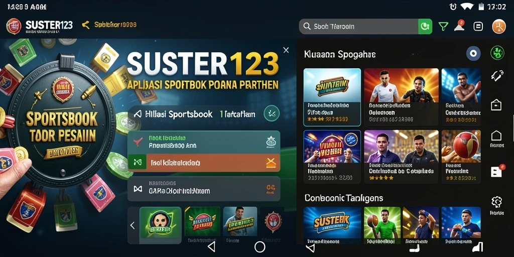 Tampilan gameplay SUSTER123 saat melakukan taruhan olahraga.