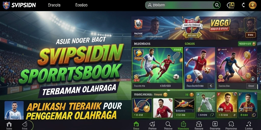 Tampilan gameplay SVIPSIDN saat memasang taruhan olahraga.